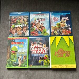Bundle of 6 The Muppets DVD’s  & Blu-ray’s